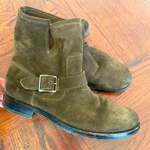 Frye boots 10 suede green